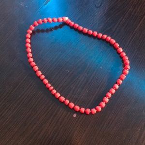 Red beaded bracelet